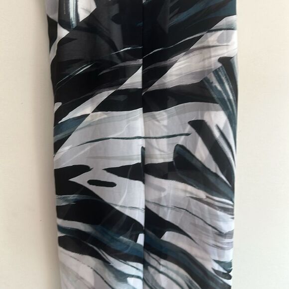 White House Black Market Black Blue Layered Spaghetti Strap Dress Size 6 - Picture 3 of 8